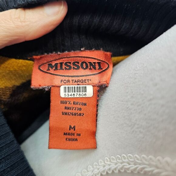 Missoni for Target Zig Zag Chevron Long Tunic Cardigan Sweater Size Medium - Picture 6 of 11